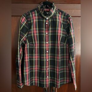 J. Crew Women's Plaid Button-Down Shirt